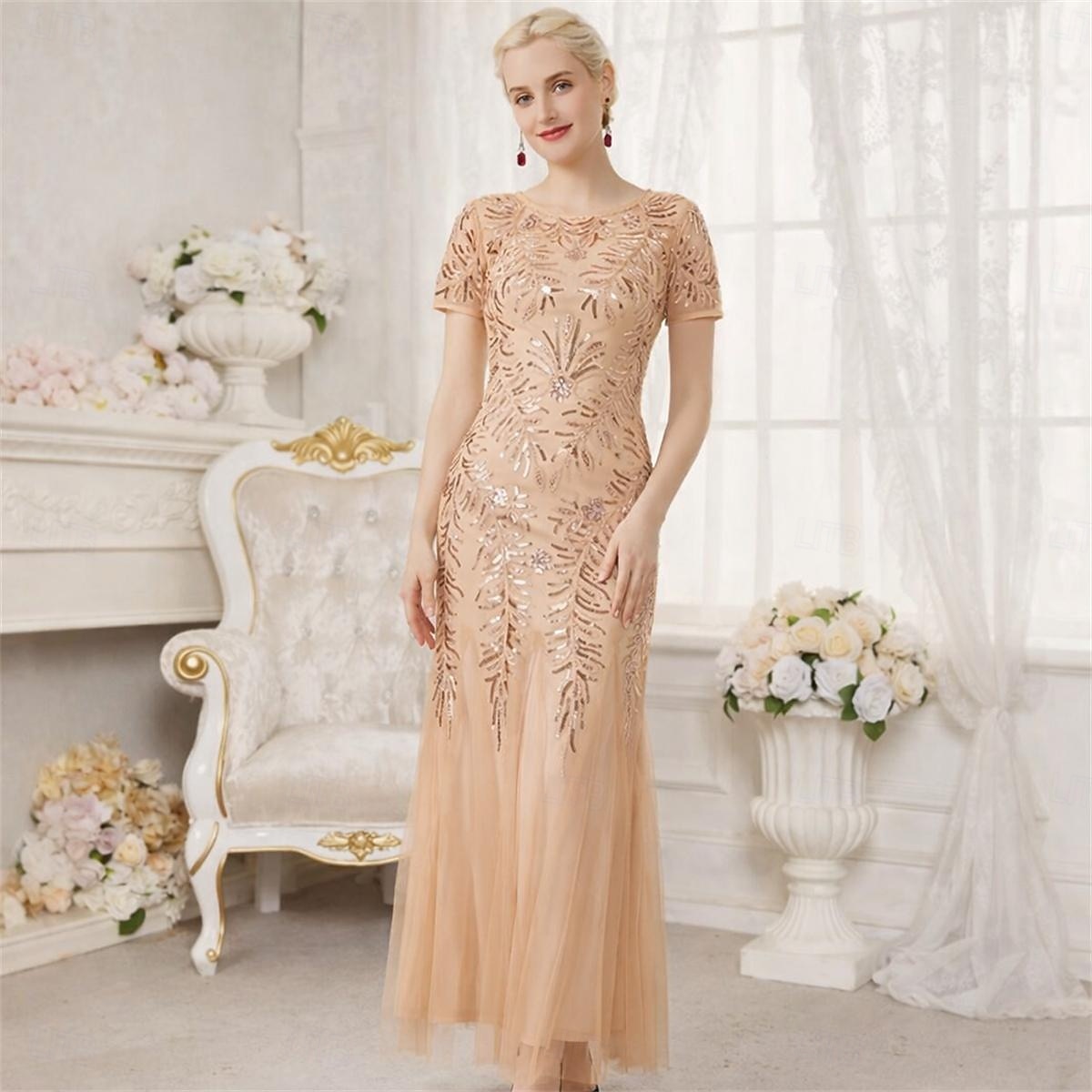 evening dress 1920 Retro Stage 1920s Art Deco Sequin Beaded Gatsby Vintage beaded formal dress Purple 1920s Evening Gown |
