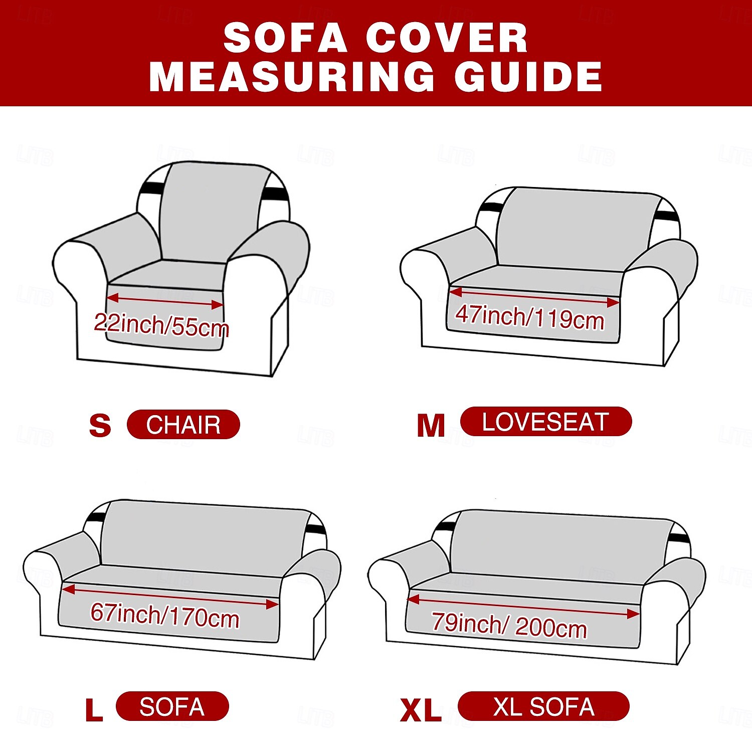 Stretch Fabric Sofa Slipcover 1 2 3 4 Seater Elastic Couch Cover for Living Room Home Sectional 2026 - $82.99 –P1