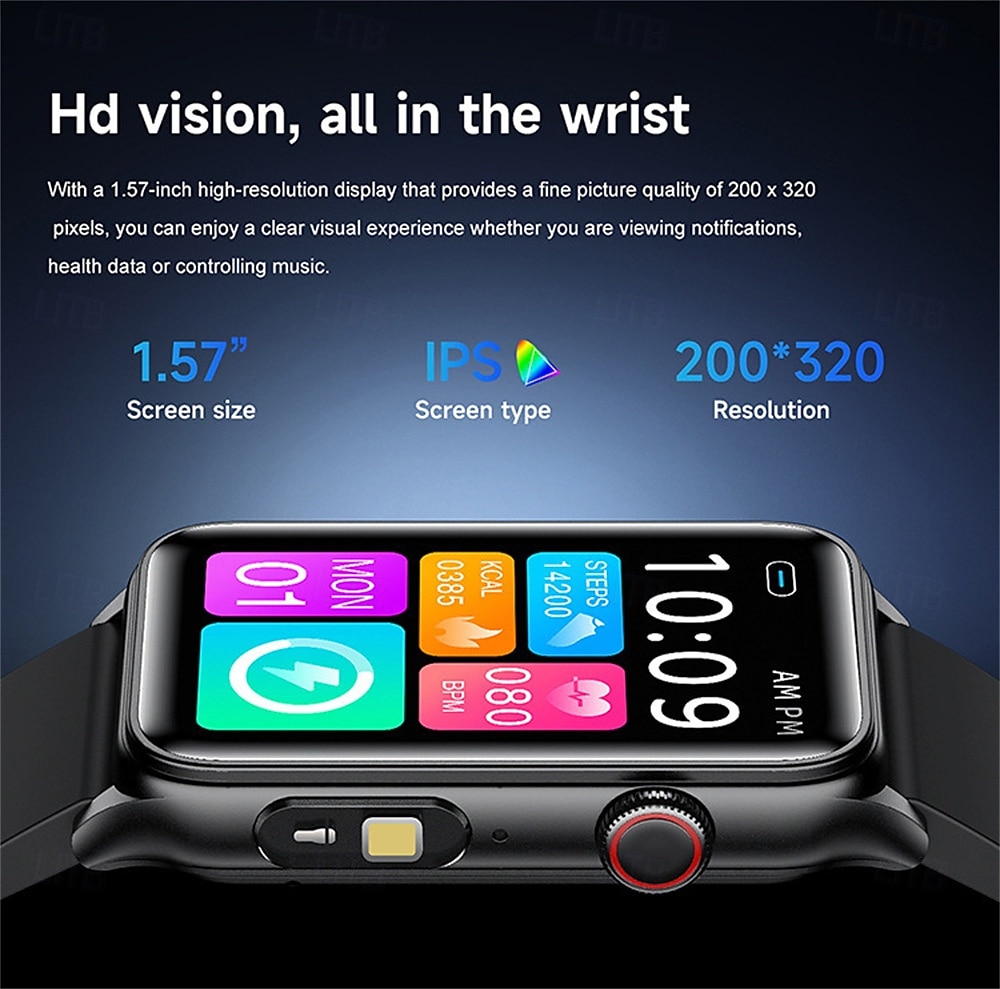 G50 Smart Watch 1.57 inch Smartwatch Fitness Running Watch Bluetooth Pedometer Call Reminder Fitness Tracker Compatible with Smartphone Unisex Long Standby Hands-Free Calls Message Reminder IP 67 2026 - $48.99 –P2