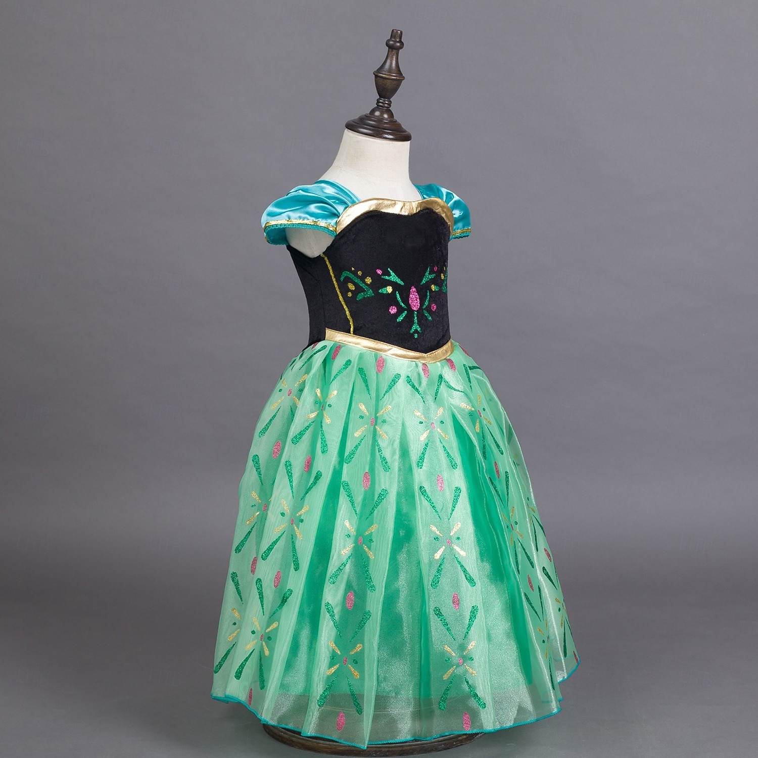 Снежная Королева Морозный Сказка Принцесса Анна Платье девушки цветка Костюм для тематической вечеринки Тюль Платья Косплей for Девочки Детские Рождество Карнавал Маскарад Свадьба Свадебный гость 2026 - $24.99 –P4