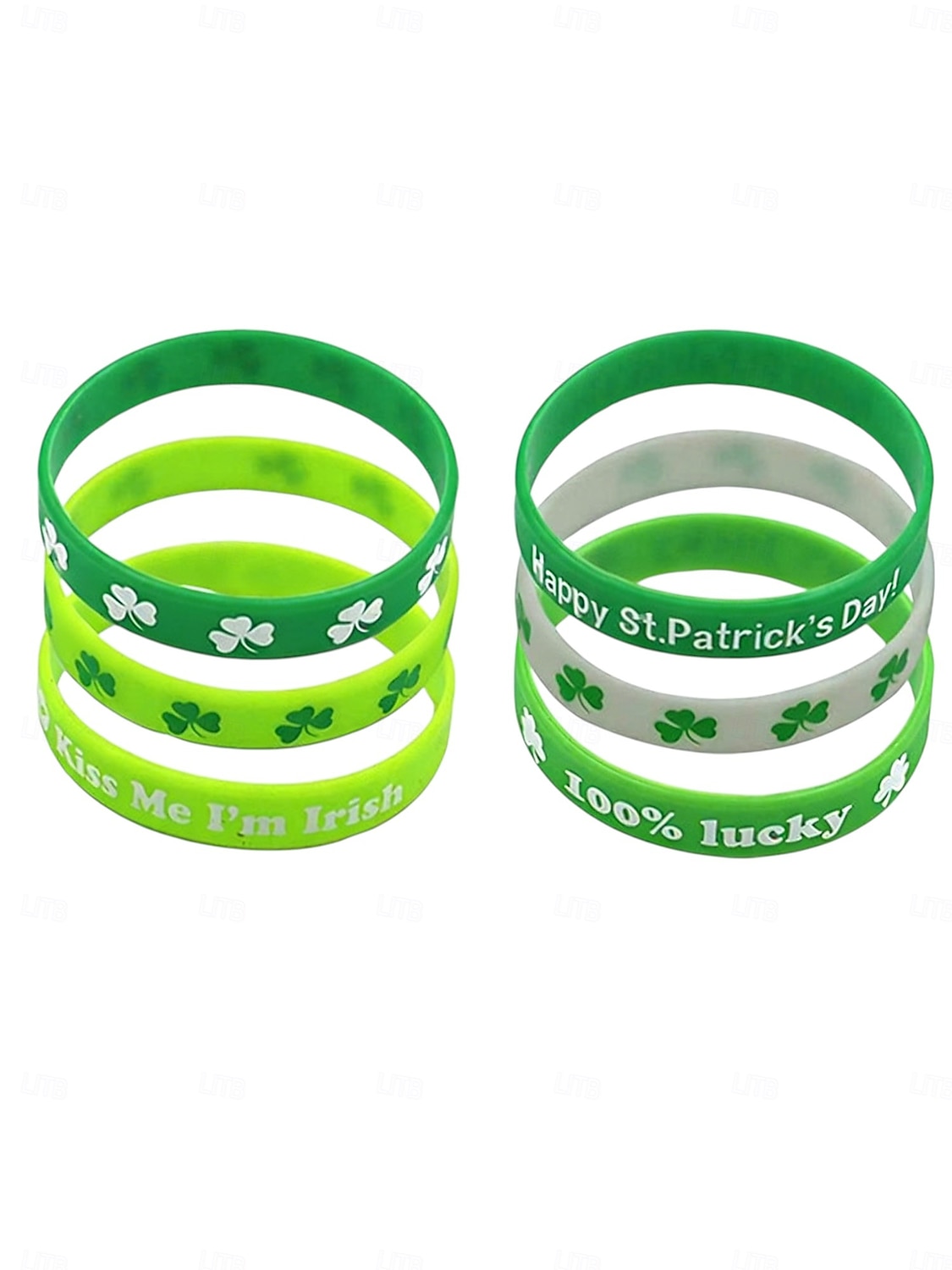 Conjunto de acessórios femininos com lantejoulas verdes para o Dia de São Patrício – inclui tiara com laço, brincos, gravata, pulseiras e muito mais para as comemorações festivas. de 2026 por $19.99 –P3