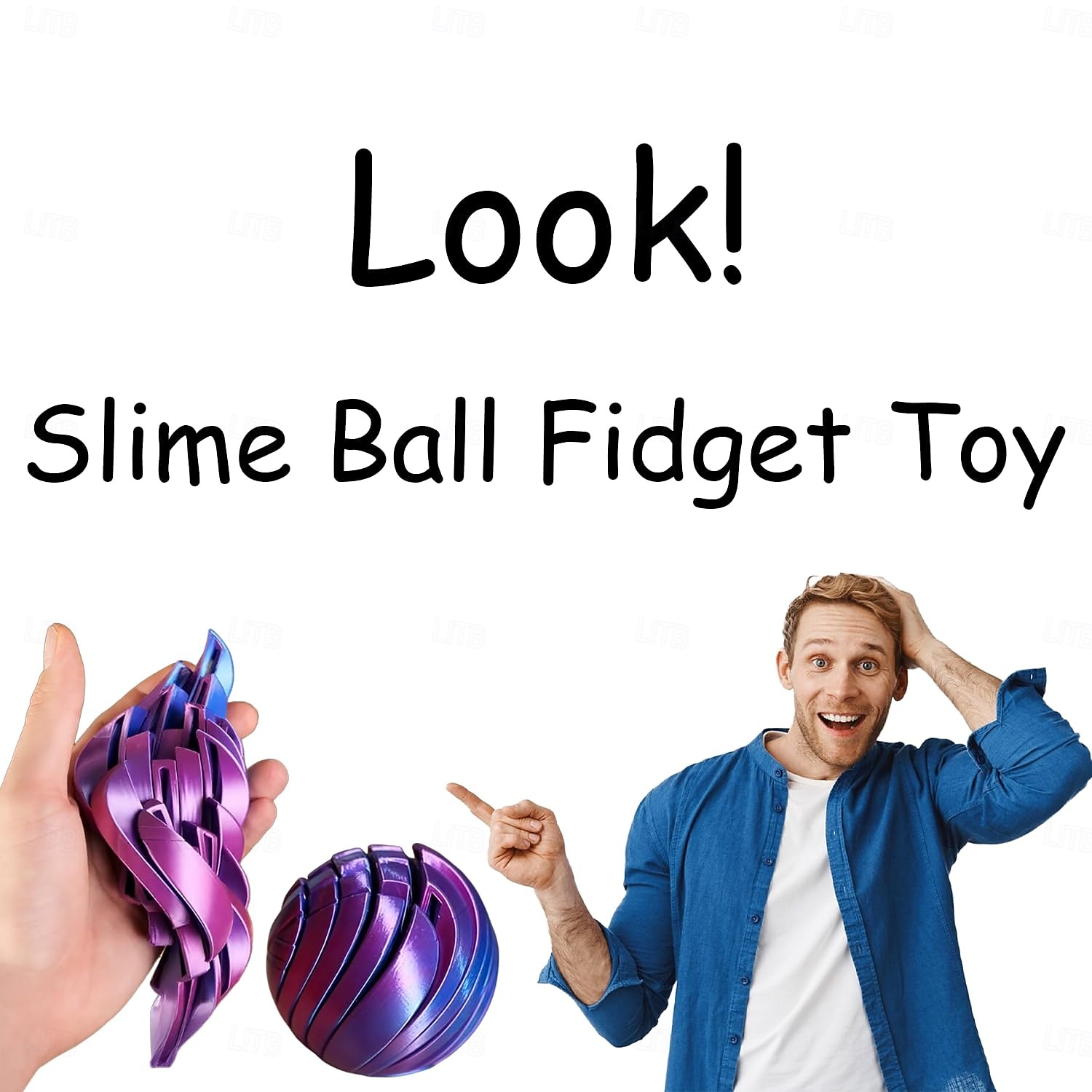 3D Printed Fidget Ball Toy, Slime Dynamic Gear Sphere Stress Relief Desk Toy for Adults and Kids, Expanded Sensory Breathing Ball, Cool 3D Printed Fidget Gift 2026 - $18.49 –P1