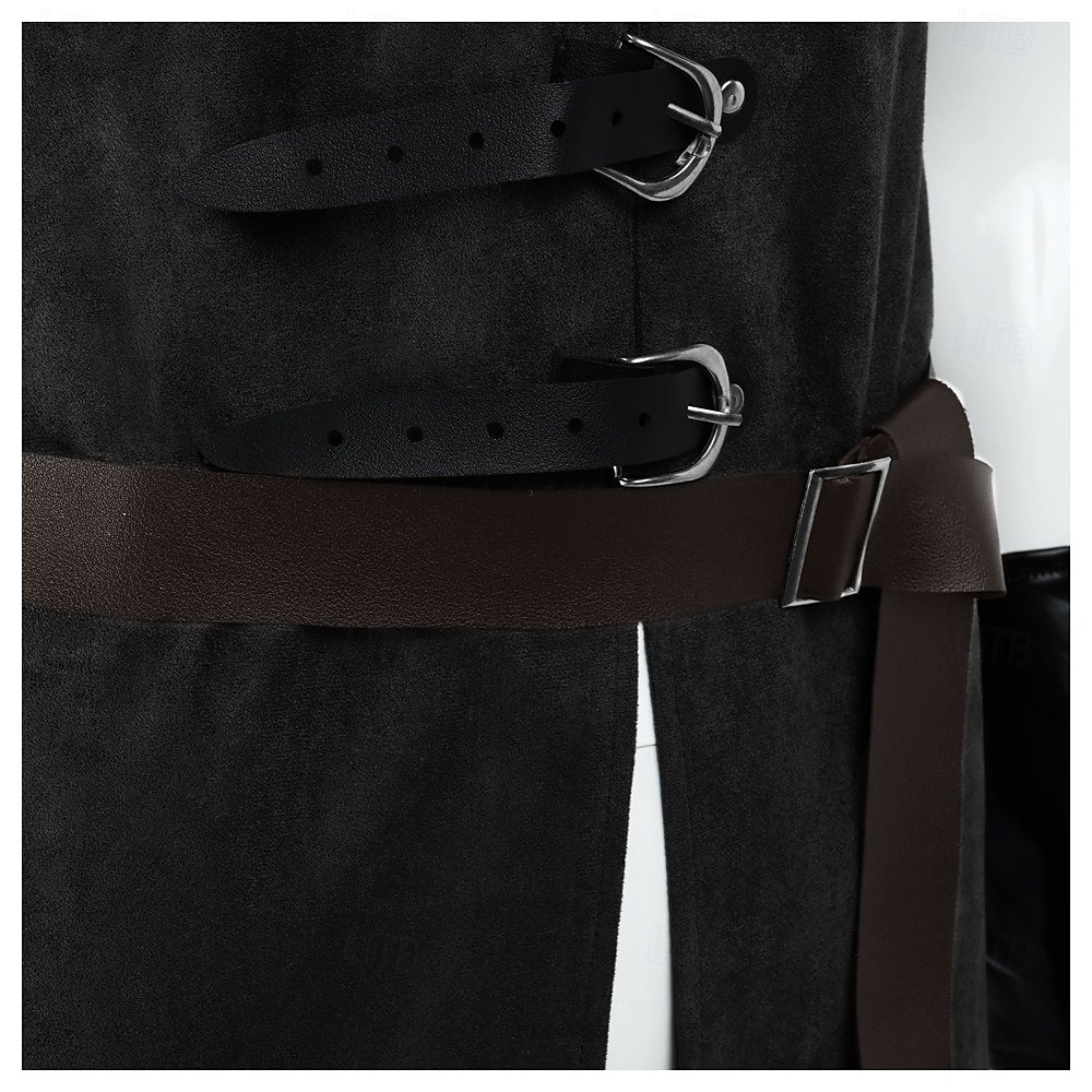 Retro Antiguo Medieval Renacimiento Armas y Armaduras Chaleco Elfo Vikingo Ranger Disfraz Hombre Fantasía Víspera de Todos los Santos Carnaval Rendimiento LARP Feria Ren Adultos Chalecos Cinturón 2026 - $58.99 –P14