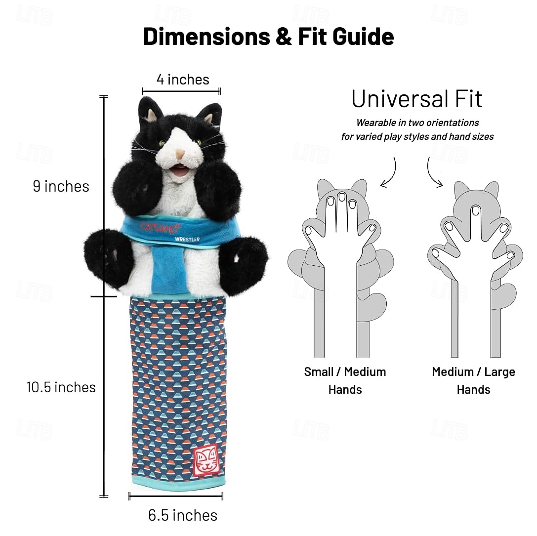 Cat Wrestling Glove Puppet Toy  Interactive Hand Mitt with Durable Protective Sleeve and Catnip - Play & Enrichment 2026 - $30.99 –P5