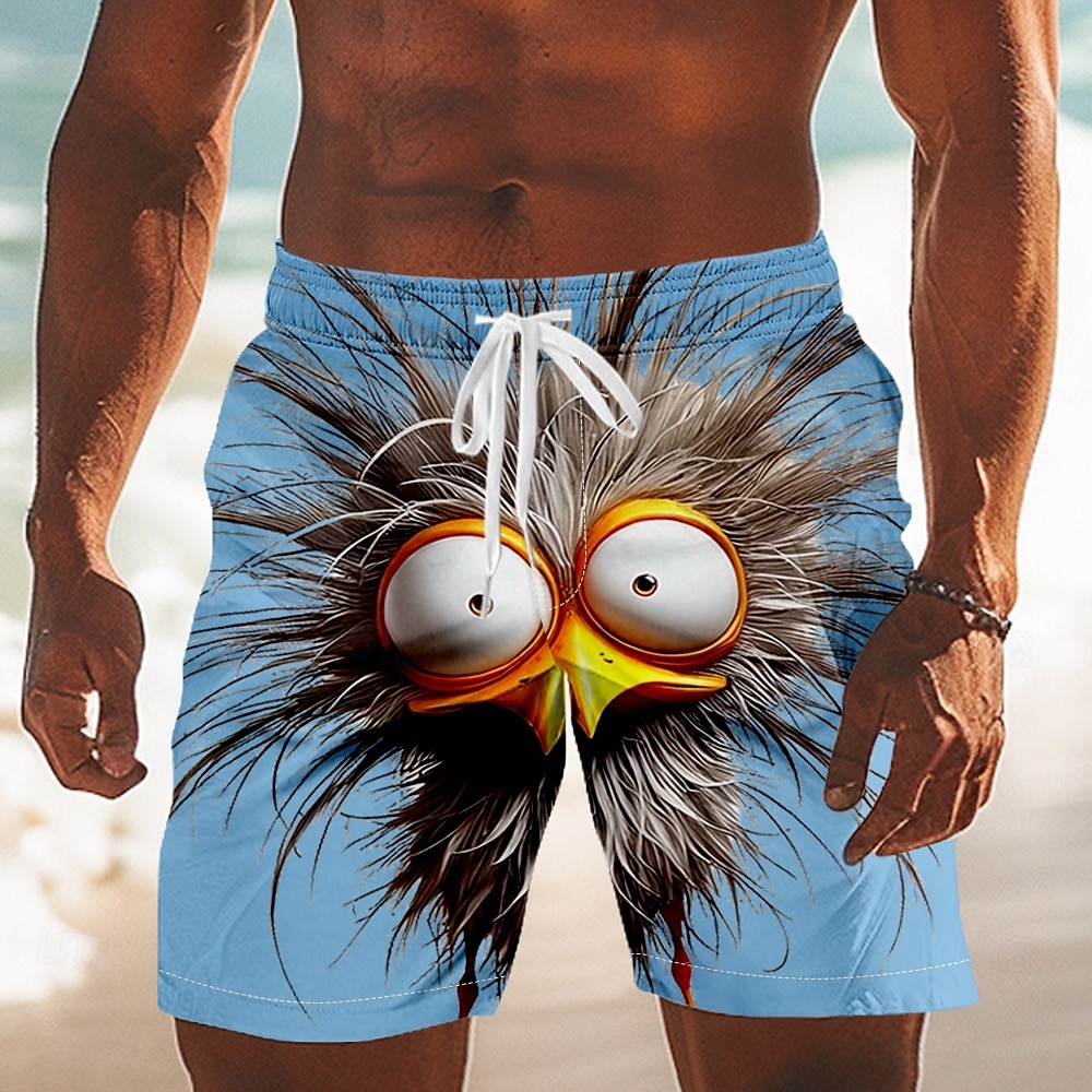 Per uomo Animale Cartoni animati Frizzle Chickens Costumi da bagno Pantaloncini da mare Pantaloncini da Surf Misura del girovita medio Divertente All'aperto Vacanza Tasche Laterali fodera in rete del 2026 a $20.99 –P1