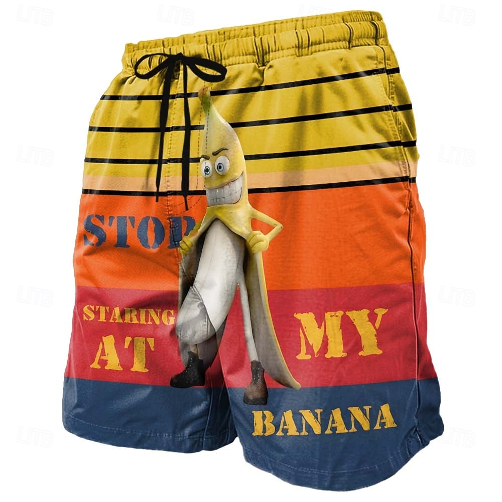 Per uomo Banana Teiera Gergo divertente Costumi da bagno Pantaloncini da mare Pantaloncini da Surf Misura del girovita medio Divertente Casuale Vacanza al Mare Tasche Laterali fodera in rete Coulisse del 2026 a $20.99 –P3