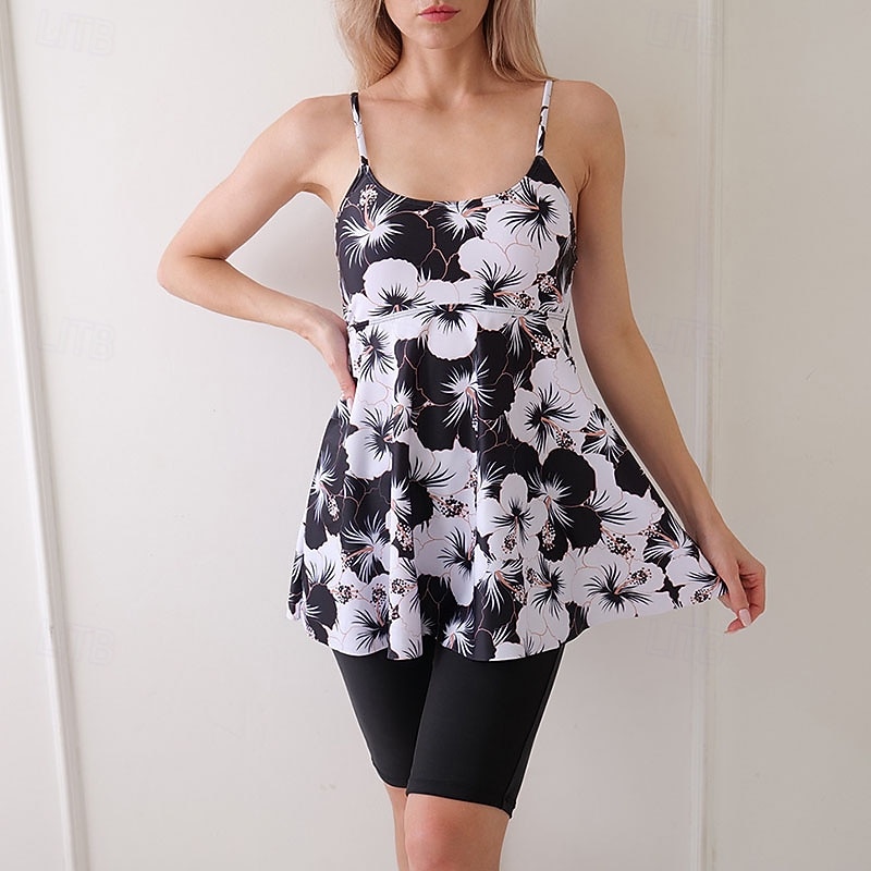 Dámské Plavky 2 ks Tropický vzhled Ultra lehký (UL) Elastický Bez rukávů Plavky Surfování Šnorchlování Léto 2026 - $21.99 –P11