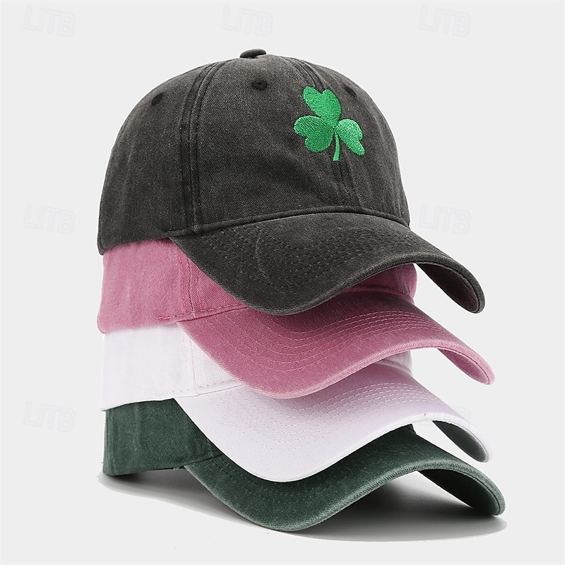 Clover Embroidered Baseball Cap St. Patrick's Day Lightweight Adjustable Sun Hat For Men and Women 2026 - $15.49 –P2