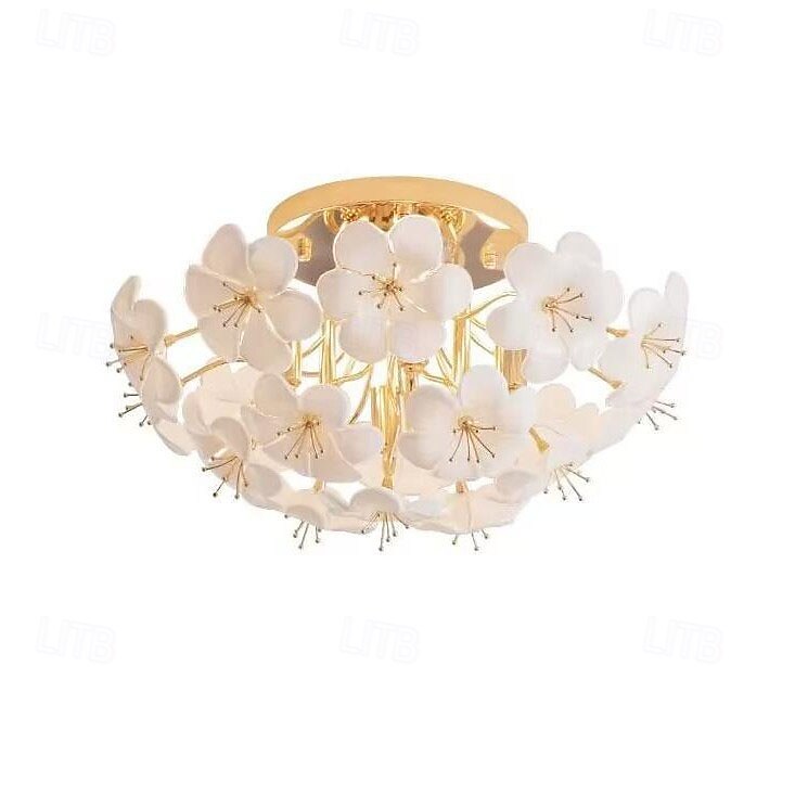 4 luci 6 luci 45 cm Design a isola Luci da Soffitto Metallo Vetro Galvanizzato Contemporaneo 110-120V 220-240V del 2026 a $606.95 –P9