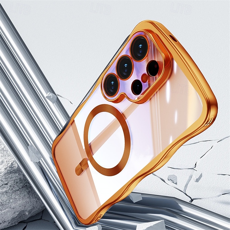 טלפון מגן עבור סמסונג גלקסי S26 אולטרה פלוס S25 Ultra Plus S25 אדג' S24 Ultra Plus S23 Ultra Plus S24 FE S23 FE כיסוי אחורי מגנטי תמיכה בטעינה אלחוטית עמיד בזעזועים רטרו צפוי 2026 - $12.99 –P1