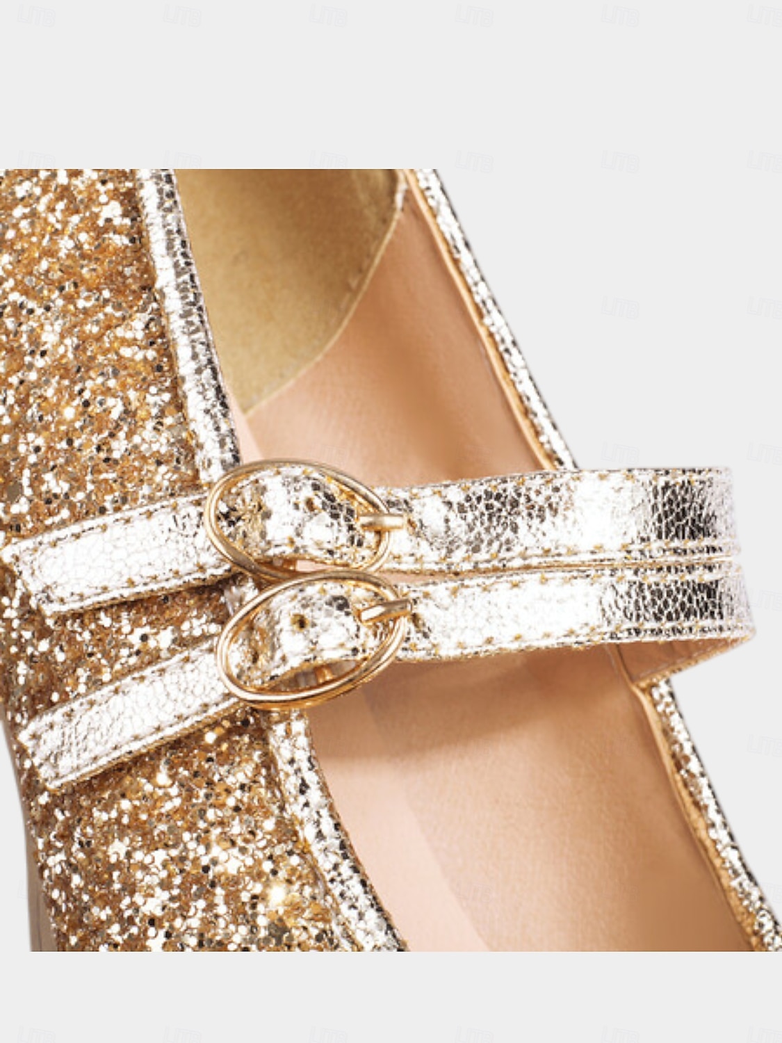 Damen Mardi Gras Glitzer Mary Jane Schuhe – Funkelnde Doppelriemen Niedrigblockabsätze festliche Karnevalsparty-Fußbekleidung für Umzugsteilnehmer Tänzerinnen und Feier-Outfits 2026 - $54.99 –P11