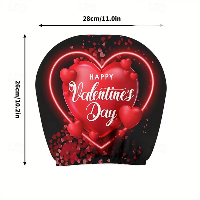 2pcs Cute Flower Love Heart Print Headrest Covers, Valentine's Day Heart-Eyed Girl Car Headrest Protector, Interior Decor, No Filling, Easy to Install and Wash, Suitable for Long-Distance Travel Naps 2026 - $14.99 –P30
