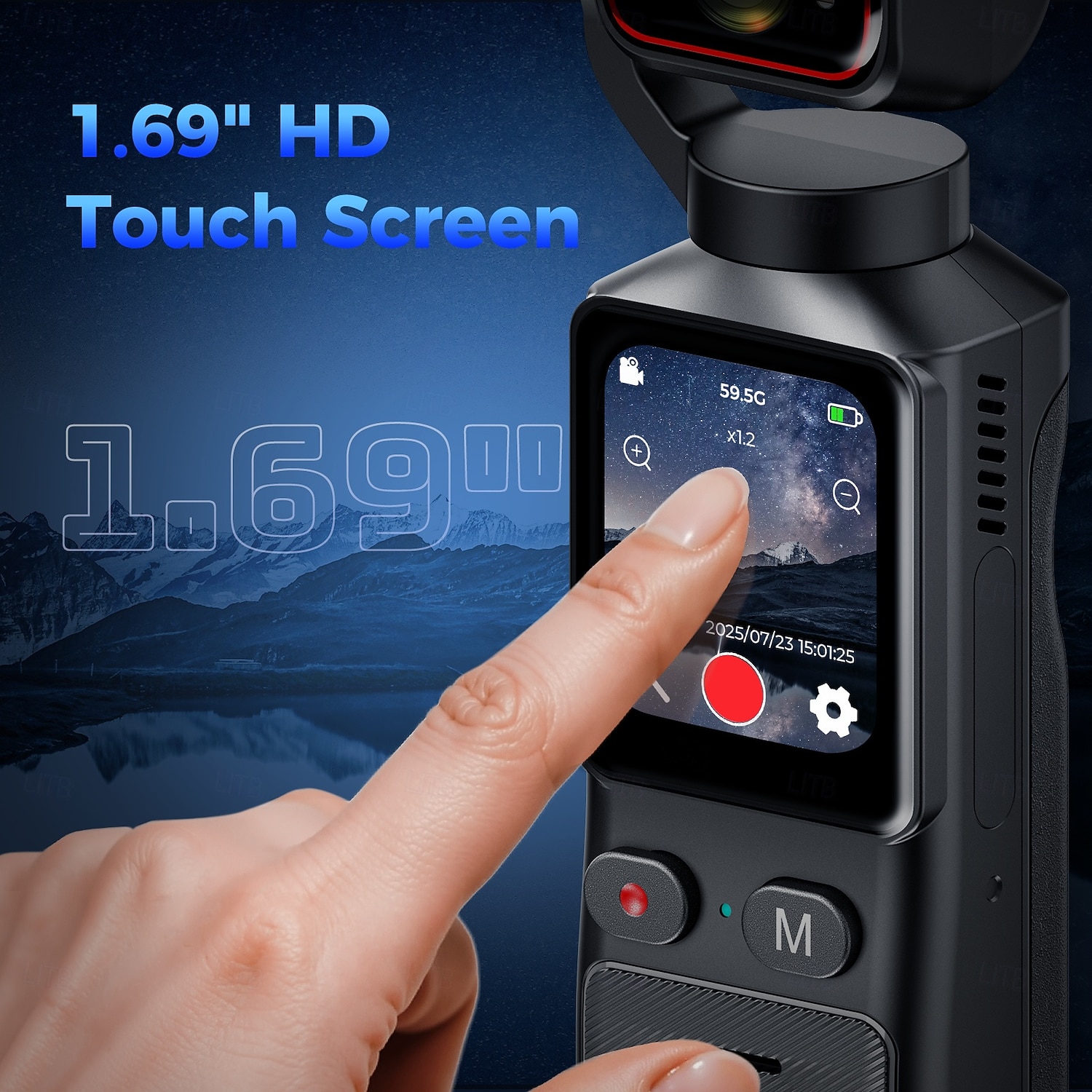 4K HD actiecamera met 180° draaibare lens, beeldstabilisatie, 1,9 inch scherm, 2000 mAh batterij, lichtgewicht, ideaal voor vloggen. &reis- en vlogapparatuur: strak design, duurzame constructie, 2026 - $133.99 –P5