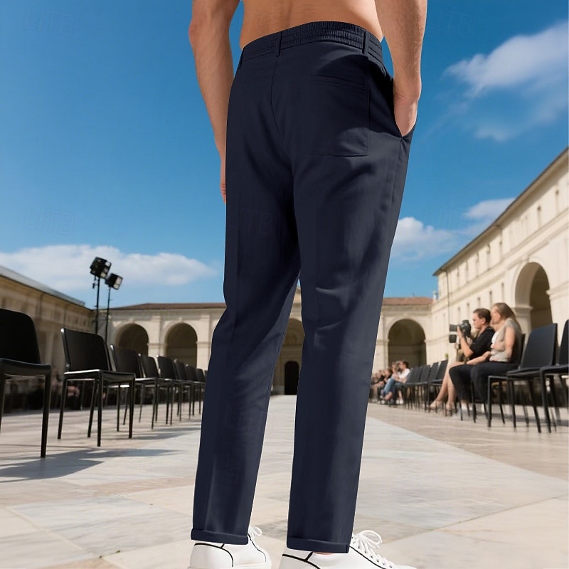 Herren Hose Freizeithose Baggy-Hosen Kordelzug Tasche Elastischer Bund Einfach Komfort Weich Lässig Täglich Outdoor Urlaub Mode Schwarz Armeegrün 2026 - $26.99 –P33