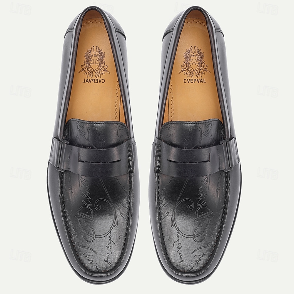 Men's Black Leather Loafers – Premium Design, Classic Style, Perfect for Weddings, Church Ceremonies and Formal Occasions 2026 - $94.99 –P6