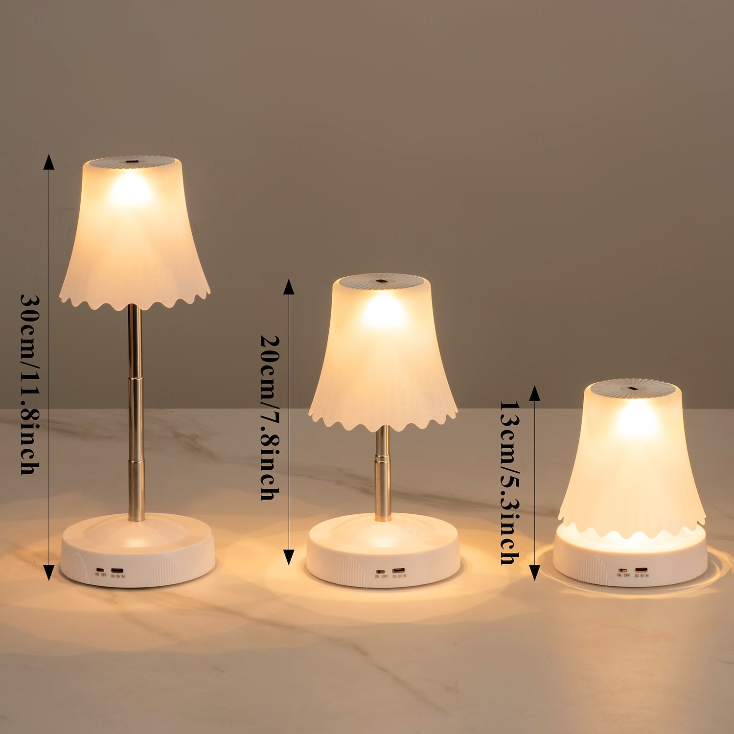 Lampka nocna reagująca na gesty, z regulowanym na wysokość drążkiem, zmieniająca 7 kolorów &Lampa stołowa z 3 trybami RGB i bezdotykowym sterowaniem gestami, bezstopniowo ściemnialna lampka nocna do 2026 - $29.99 –P5