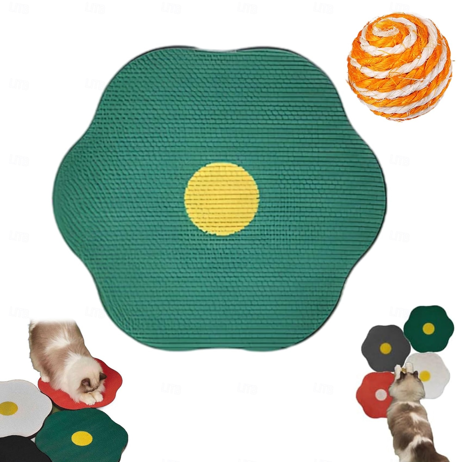 Когтеточка для кошек, настенный скребок из гофрированного картона с самоклеящейся поверхностью, устойчивой к царапинам; сменный коврик для кошек 2026 - $46.99 –P10