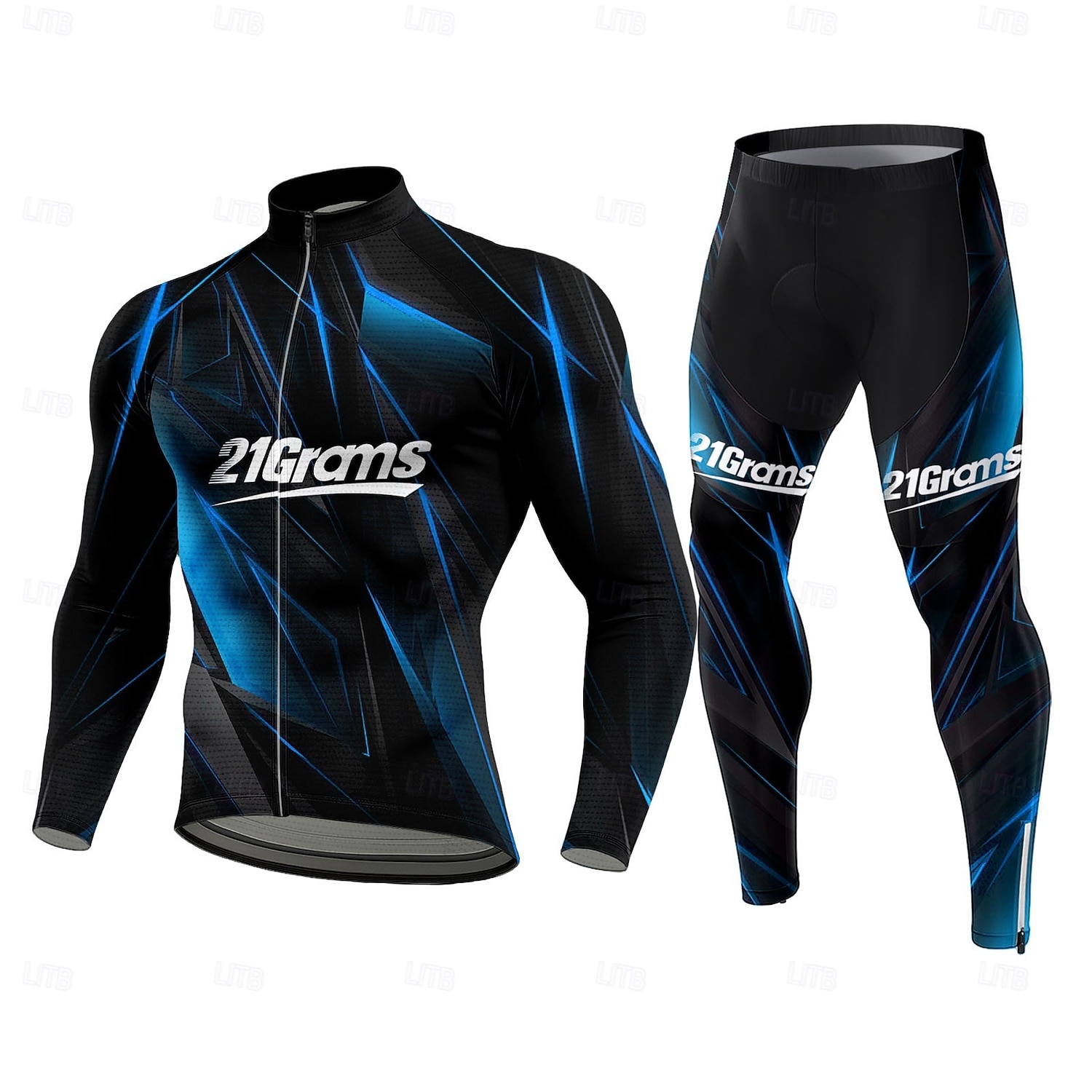 Муж. Велокофты и лосины Длинный рукав Синий Желтый Винный Велоспорт Сохраняет тепло 3D-панель Быстровысыхающий Анатомический дизайн Ультрафиолетовая устойчивость Виды спорта Одежда 2025 - $56.99 –P5