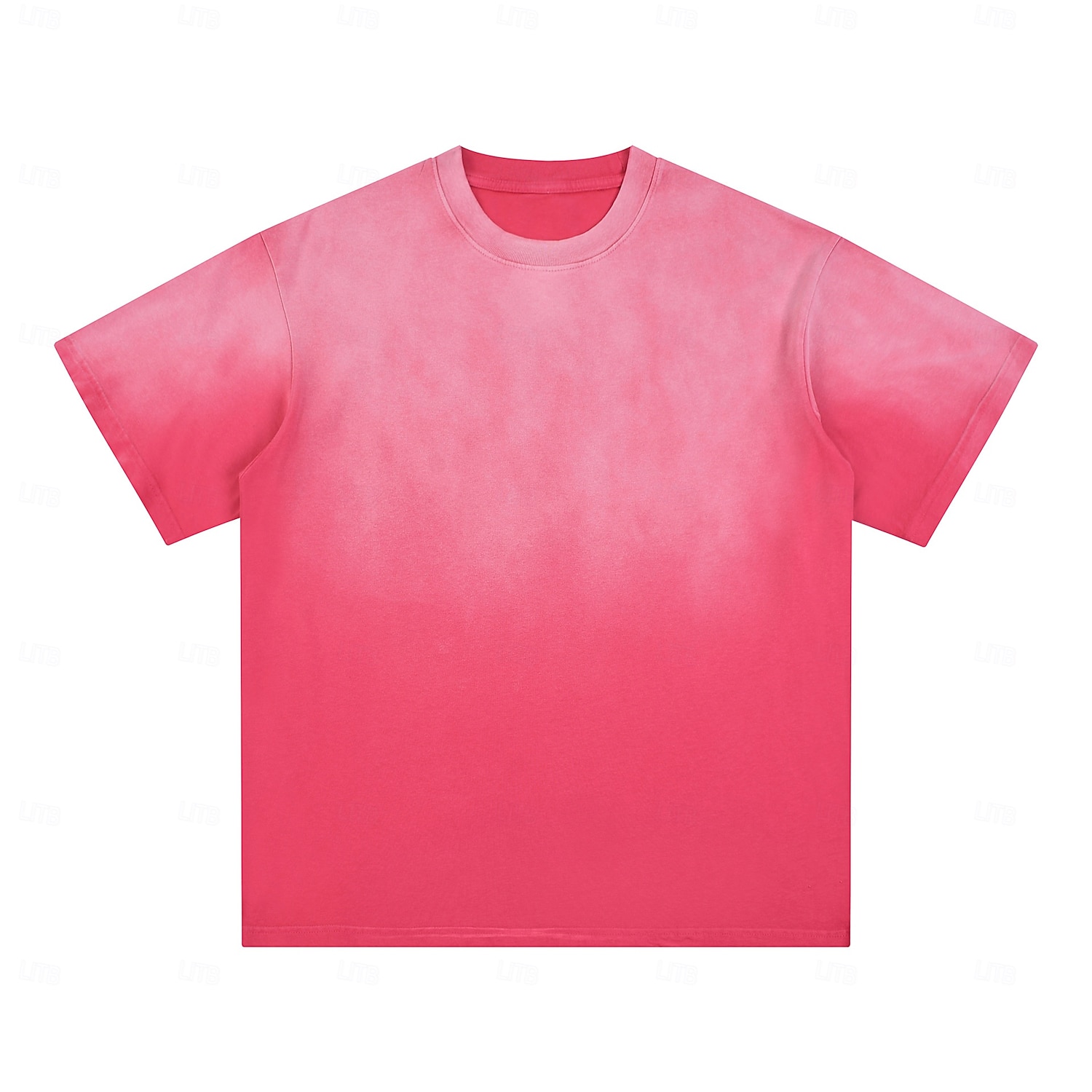 SoftFade™ homme en coton 100 % à effet délavé tee-shirt lourd à manches courtes col rond été dégradé ombre basique style vintage délavé vacances rue sortie blanc haut tee pour homme de 2026 ? $31.99 –P12