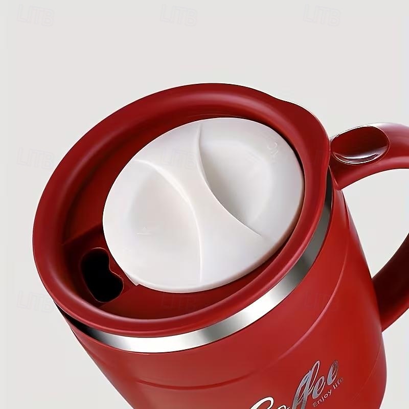 Caneca de café em aço inoxidável 304 com tampa, 500ml (17oz), parede dupla isolada, livre de BPA e à prova de vazamentos, ideal para viagens e bebidas quentes. &bebidas geladas, presente de Natal de 2026 por $17.99 –P12