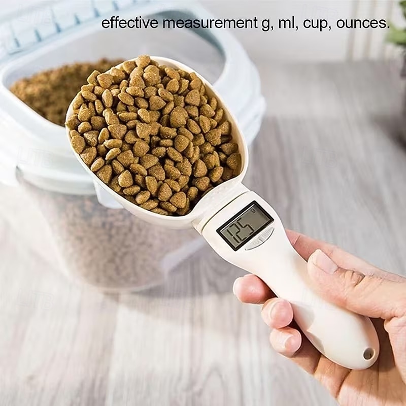 Digitale maatlepel, digitale maatlepel voor voedsel, 800 g / 1 g, hoge precisie met lcd-scherm, huishoudelijke weegschaal voor keuken- en honden- en kattenvoer 2026 - $16.99 –P7