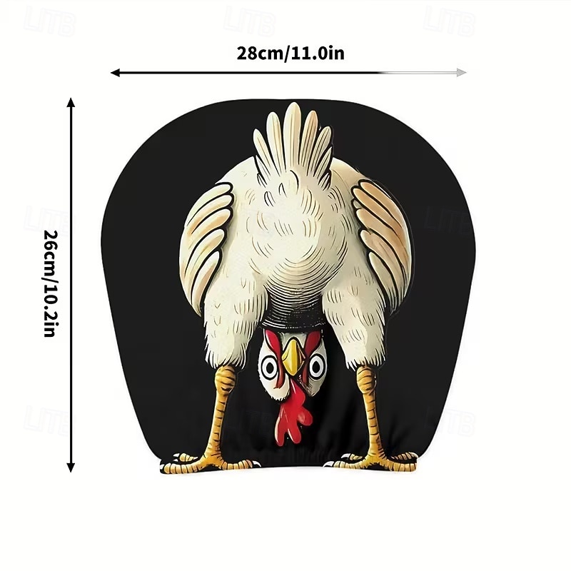 2 יחידות כיסויי משענות ראש לרכב עם הדפסה מצוירת של חיות חמודות, ללא מילוי, אביזרי פנים לרכב, כיסויי משענות ראש אוניברסליים לרכב, קישוטי פנים לרכב, מתאים לשימוש בכל מזג אוויר ללא מילוי 2026 - $8.99 –P32