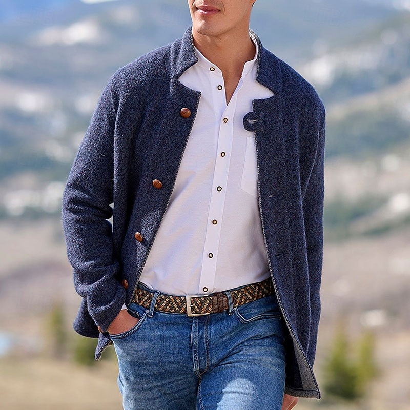 Ανδρικά Σακάκι Casual Jacket Καθημερινά ΕΞΩΤΕΡΙΚΟΥ ΧΩΡΟΥ Τσέπη Φθινόπωρο Φθινόπωρο & Χειμώνας Σκέτο Κομψό στυλ street Στυλάτο Όρθιος Γιακάς Κανονικό Πορτοκαλί Πράσινο του τριφυλλιού Σκούρο μπλε 2026 - $48.99 –P4