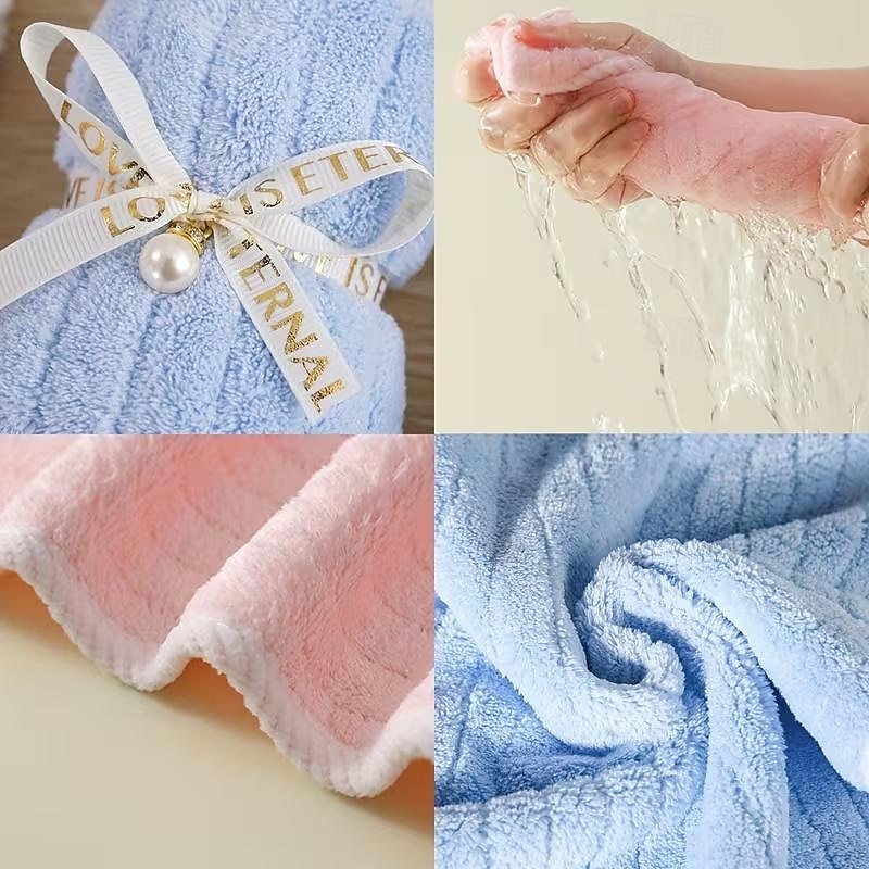 5-pack handdukar med påskharemotiv, mjuka och absorberande handdukar med kaninmotiv, perfekt present till kök och badrum, bröllop, födelsedagar, alla hjärtans dag, jul och påsk för hemmabruk. 2026 - $15.99 –P4