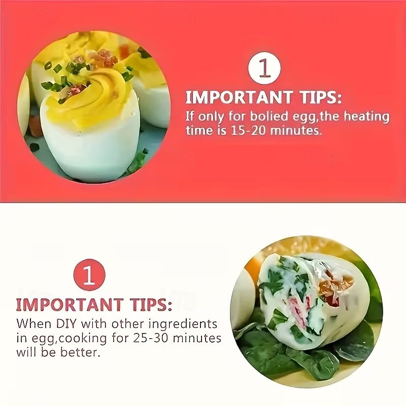 6/9 db szilikon tojásfőző, tapadásmentes, hőálló gőzölőpohár - könnyen használható konyhai eszköz, tökéletes lágy, közepes vagy kemény tojásokhoz 2026 - $13.99 –P7