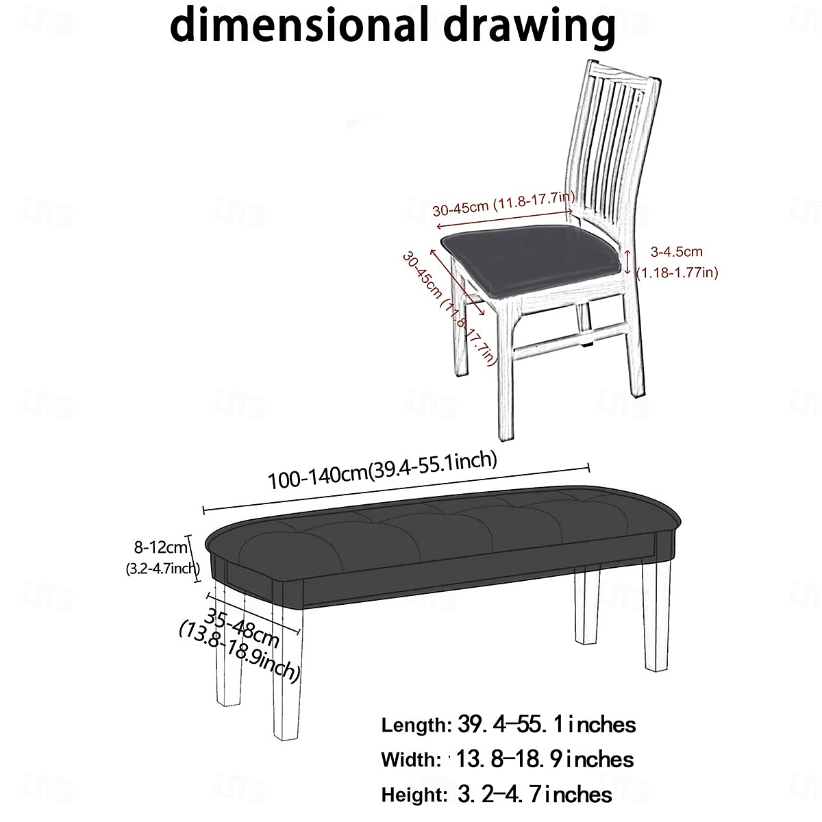 Solid Color Elastic 75D Milk Silk Waterproof Bench Cover with Rope, Universal Set for Dustproof Stool and Ottoman Protection 2026 - $26.99 –P4