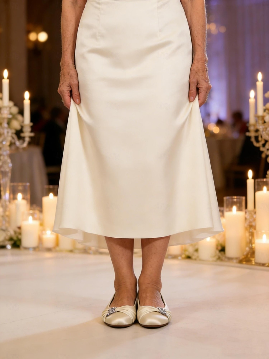 scarpe da sposa con tacco basso per la madre della sposa – eleganti scarpe da sera in raso color champagne per matrimoni formali del 2026 a $59.99 –P3