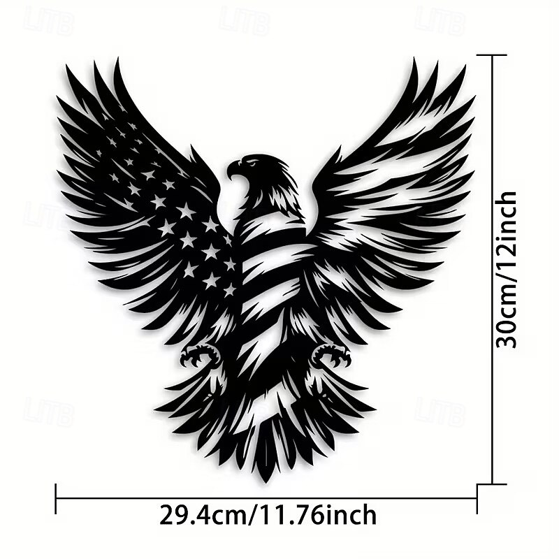 American Flag Bald Eagle Metal Wall Decoration  Featuring The Stars And Stripes Design In A Classic Style Perfect For 4th Of July Independence Day Decorations. 2026 - $16.99 –P6