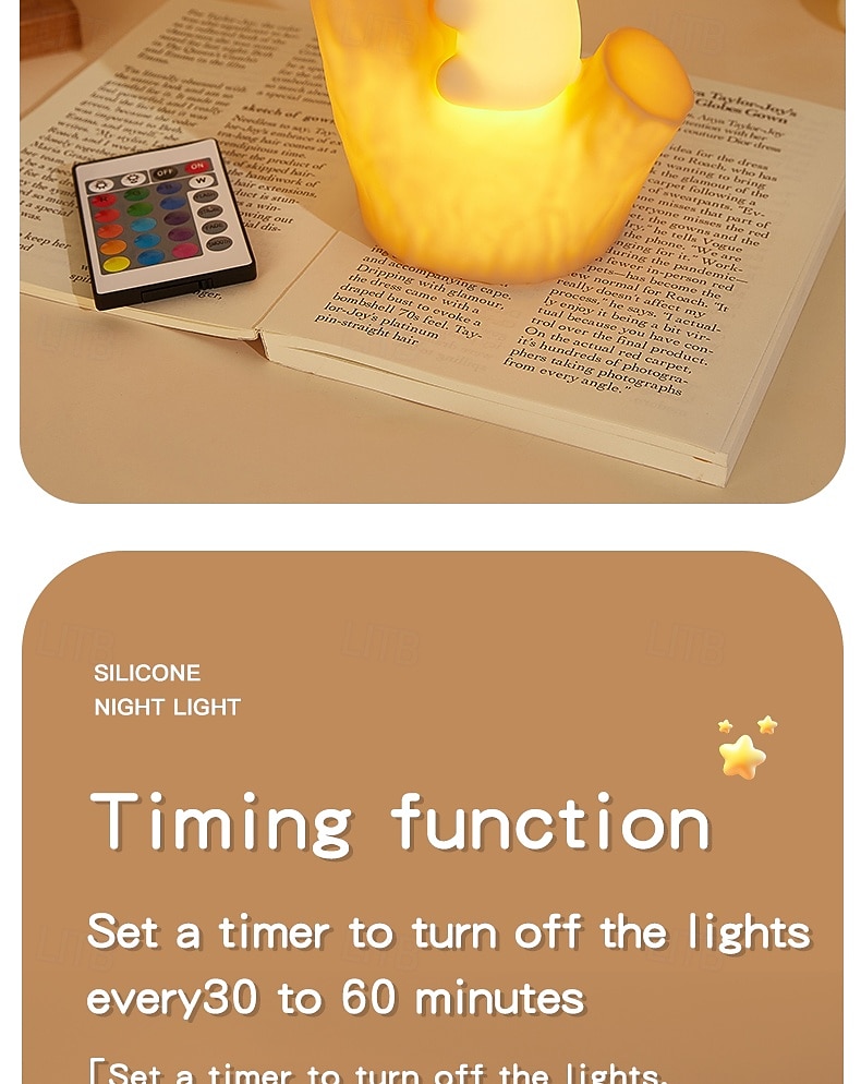 7-Color Gradient Koala Soft Silicone Patting Light Usb Charging Nightlight Timer Christmas New Year Festival Birthday Gift Bedroom Atmosphere Light 2026 - $23.99 –P9