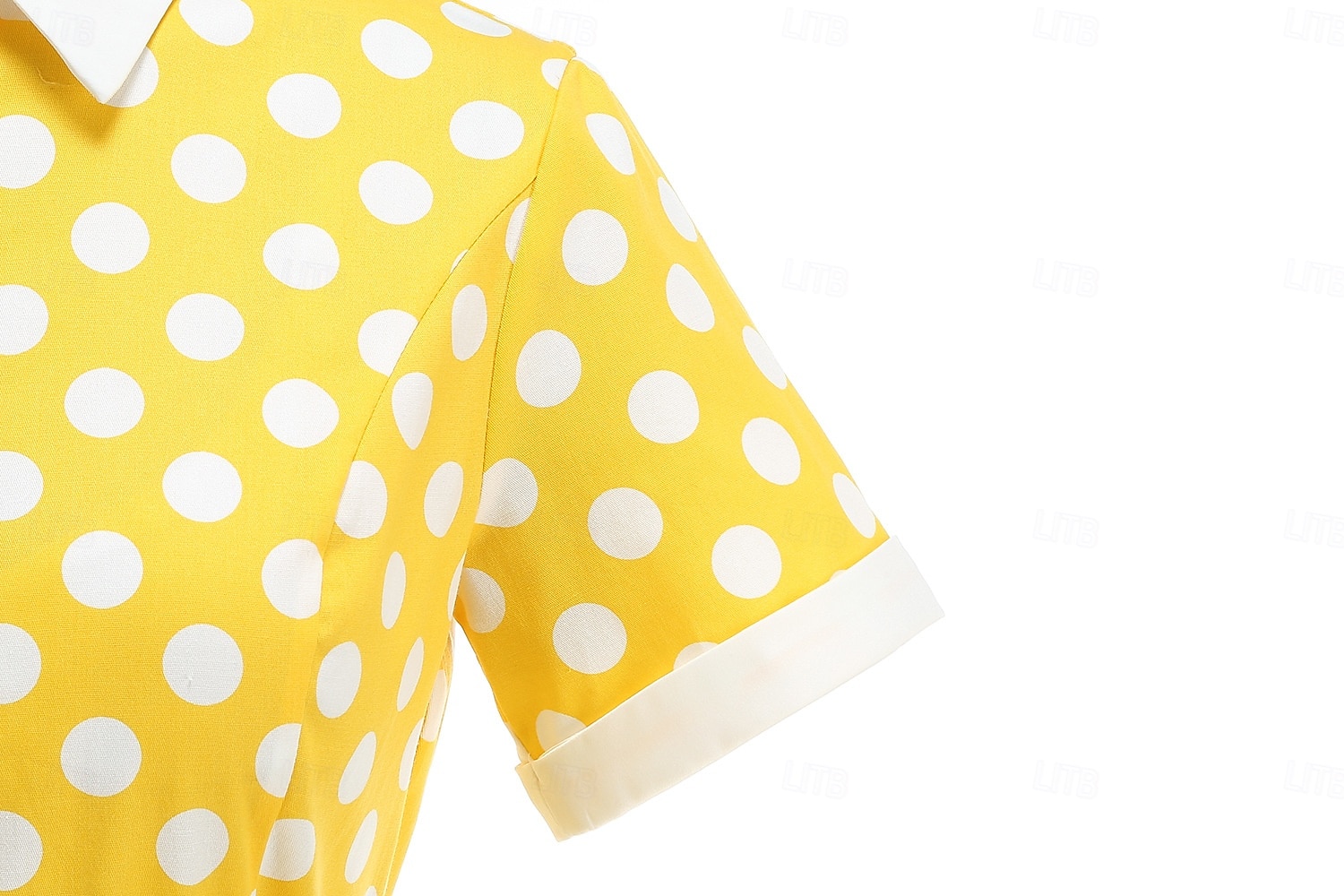 1950er Retro Vintage Rockabilly Knielang Swing-Kleid Ausgestelltes Kleid Kurze Ärmel Tupfen Tailliert und ausgestellt Kostüm Mädchen Karneval Valentinstag Lässig Heimkehr Retro-Mottoparty Kinder Kleid 2026 - $65.99 –P5