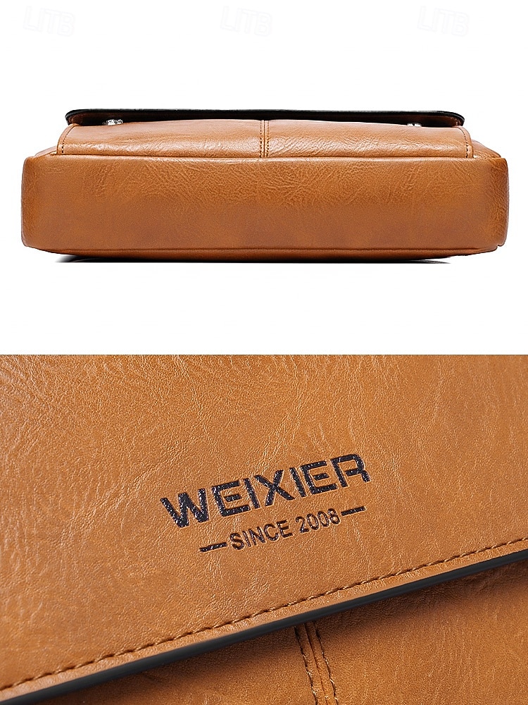 borsa a tracolla da uomo in similpelle, multitasche, grande capacità, elegante tracolla, disponibile in più colori del 2026 a $24.99 –P10