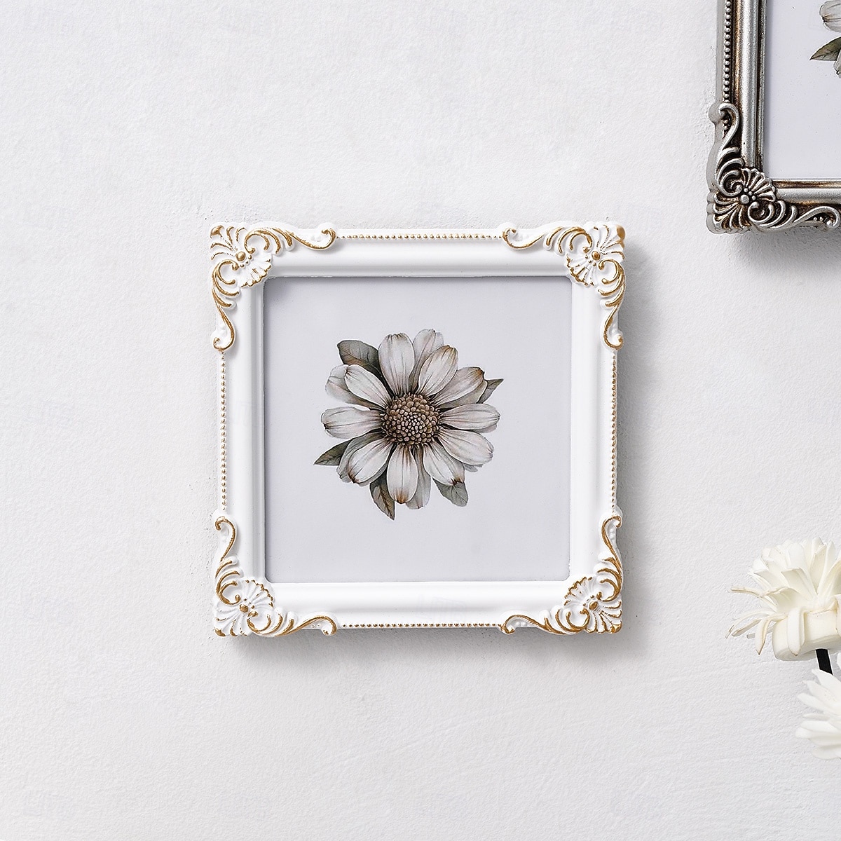 Cadre photo décoratif à motif tridimensionnel de style européen (1 pièce), idéal pour la décoration de photos dans une chambre ou un bureau, accessoire de photographie et décoration murale. de 2026 ? $15.99 –P6