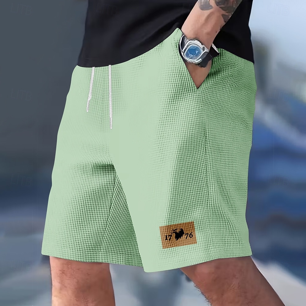 Per uomo 1776 250° anniversario degli Stati Uniti Pantaloncini Waffle Pantaloncini da tuta Pantaloncini casual Misura del girovita medio Moda Casual Vacanza Jogging Allenamento Coulisse elastica in del 2026 a $22.99 –P4