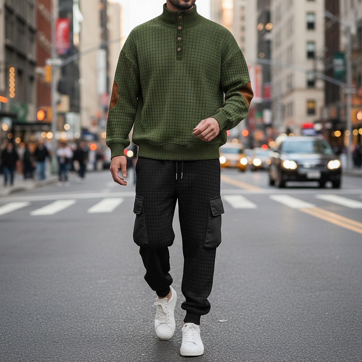 Homme Sweat-shirt Ensemble Survetement Sweat à capuche gaufré Ensemble de tenues Col montant Quotidien Extérieur Sports Jacquard Cordon de serrage Boutonner Bloc de Couleur Rouge vin Tenues de Sport de 2026 ? $42.99 –P2