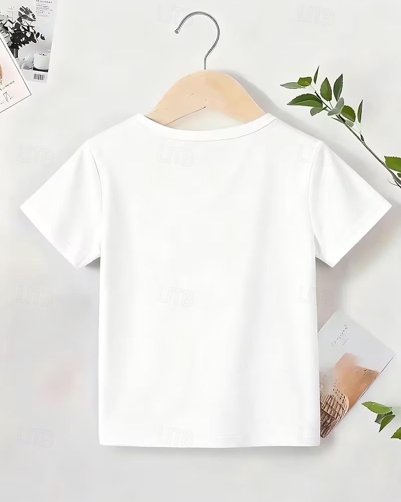 100% Bumbac Copii Băieți Negru Alb Vultur Drapel USA A 250-a aniversare Tricou Bluză Stil Nautic Manșon scurt În aer liber Zilnice Modă Șic Stradă Designer Imprimare Vară 2026 - $17.99 –P2