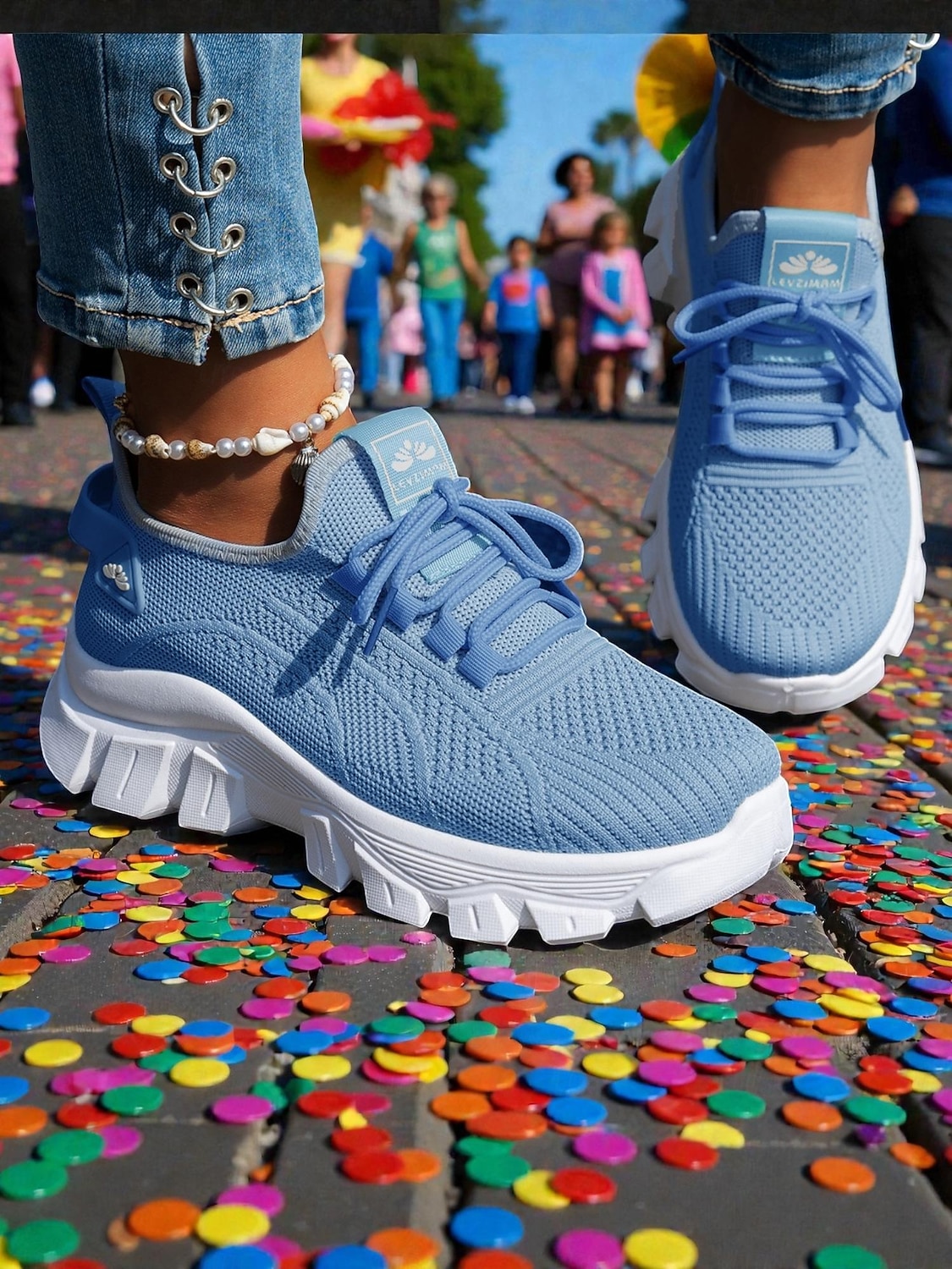Baskets de course orange pour femmes tissu en mesh respirant chaussures de sport confortables et légères pour le carnaval le festival et les activités de plein air de 2026 ? $34.99 –P6