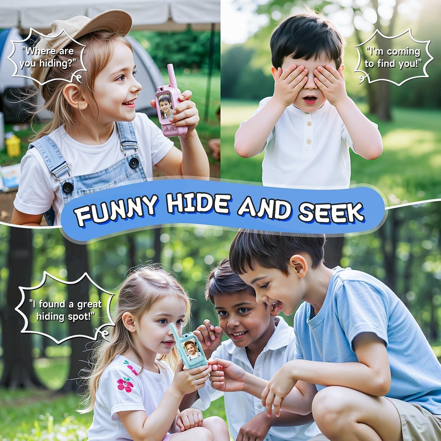 2.0-inch Screen Kids Walkie-Talkie Real-Time Video Voice-Changing Chat Indoor/Outdoor Toy Ideal for Family Games Outdoors Camping Hiking 2026 - $48.99 –P3
