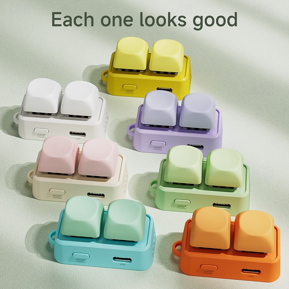 uusi näppäimistö, kaksinäppäininen e-kirjan sivunkääntäjä, sopii tableteille ja matkapuhelimille, bluetooth-kaukosäädin, sopii lyhyille videoille Androidilla/iOS:lla 2026 - $32.99 –P2