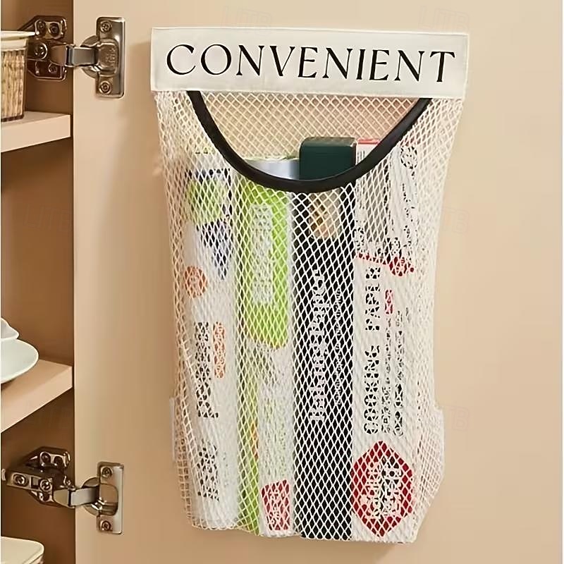 2pcs Large Capacity Mesh Storage Wall-mounted Multifunctional Storage Bag Suitable for Vegetables Fruits Groceries Underwear-Socks Storage Bag Reusable Kitchen Storage and Organizing Tool 2026 - $9.99 –P5