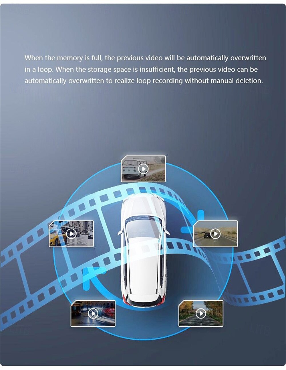 Сенсорный экран 4 1080p видеорегистратор заднего вида с камерой видеорегистратор высокой четкости с двумя объективами 2026 - $58.99 –P13