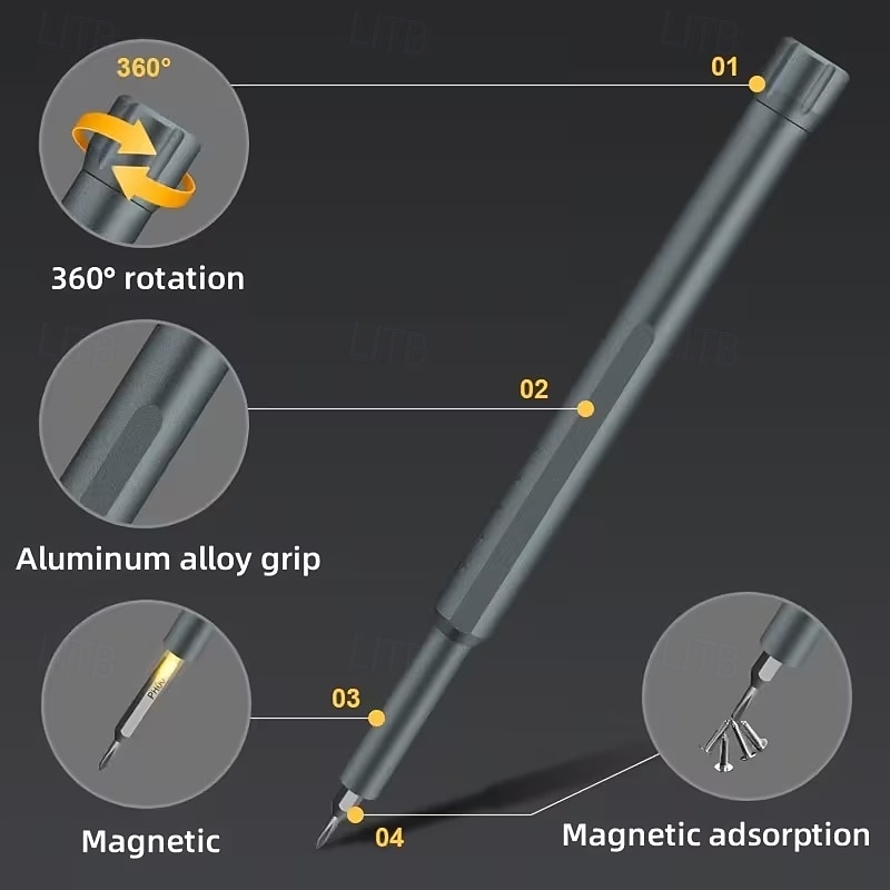 44-in-1 Magnetic Screwdriver Set with 44 Interchangeable Bits Heavy-Duty Compact Tool Kit for Electronics, Repair, Car Maintenance, DIY & - Portable Magnetic Toolchest Compatible Screwdriver Tools 2026 - $31.99 –P4