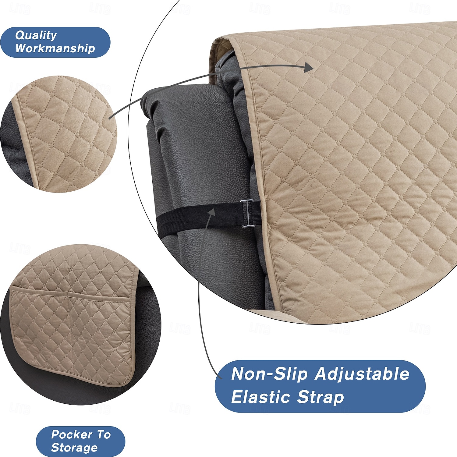 Funda de sofá impermeable para mascotas, funda de sofá ... 2026 - $28.99 –P15