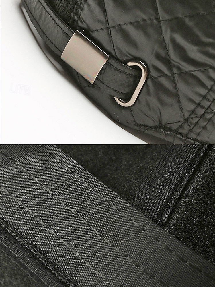 Pánská baseballová čepice z umělé kůže se skládacími klapkami na uši, dostupná v několika barvách, ideální do chladného počasí a na běžné nošení 2026 - $11.99 –P9