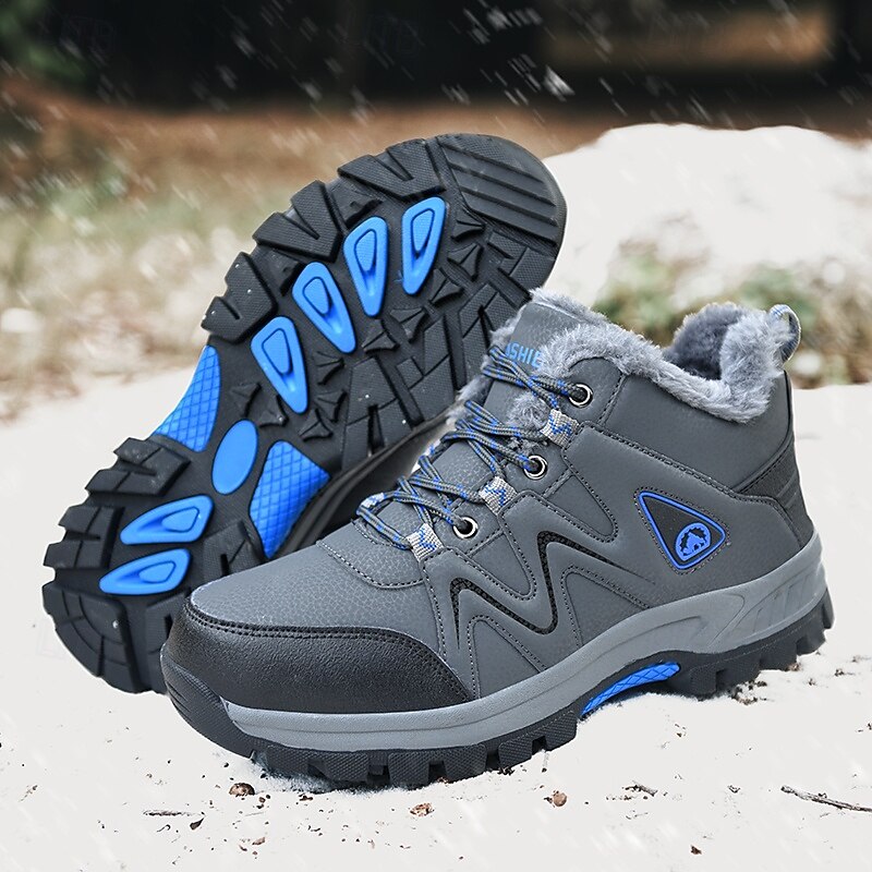 Schwarze Herren-Winterwanderstiefel, wasserdicht und isoliert, ideal für Schnee, Wanderungen und Outdoor-Abenteuer, robustes Schuhwerk für kaltes Wetter und unwegsames Gelände 2026 - $46.99 –P6
