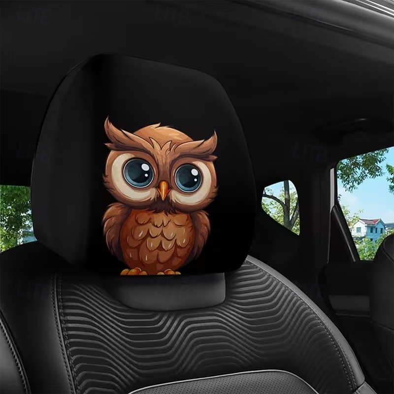 2 יחידות כיסויי משענות ראש לרכב עם הדפסה מצוירת של חיות חמודות, ללא מילוי, אביזרי פנים לרכב, כיסויי משענות ראש אוניברסליים לרכב, קישוטי פנים לרכב, מתאים לשימוש בכל מזג אוויר ללא מילוי 2026 - $8.99 –P17
