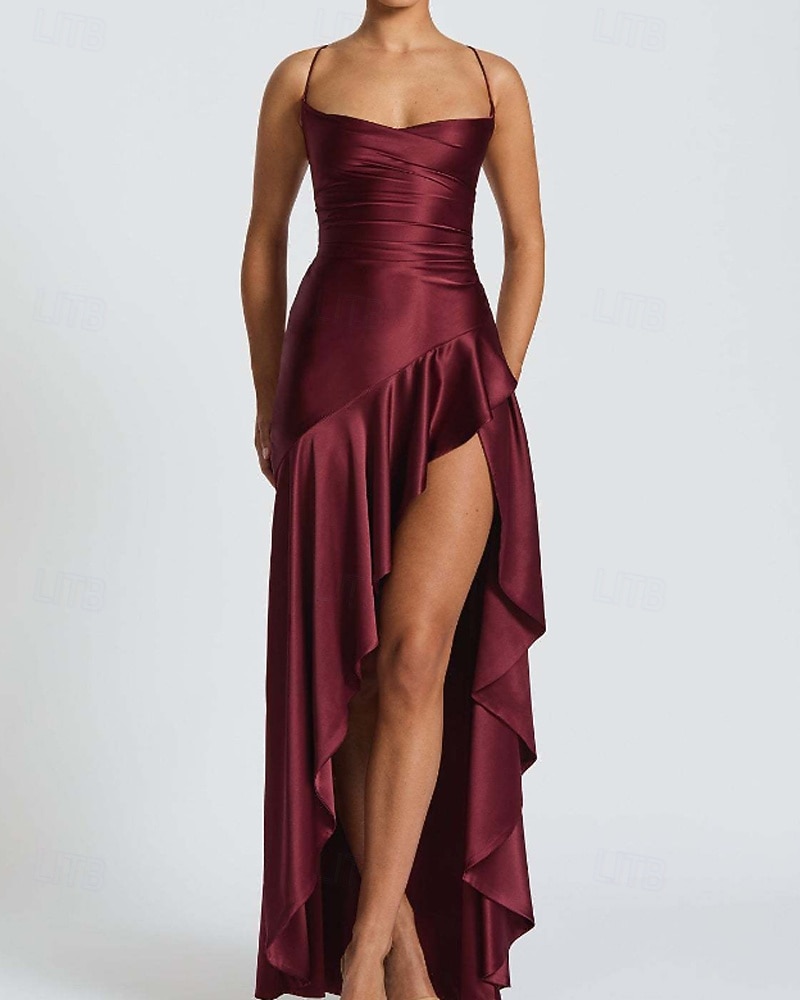 Women's Long Dress Maxi Dress Satin Dress Graduation Dress Party Dress Cocktail Dress Elegant Modern Evening Women's Long Dress Maxi Dress Satin Dress Graduation Dress Party Dress Cocktail Dress Elegant Modern Evening